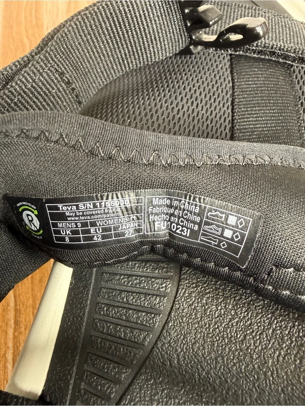 Teva Hurricane Ampsole Volt Sandals Black Platform Men’s Size 9 Women’s Size 11